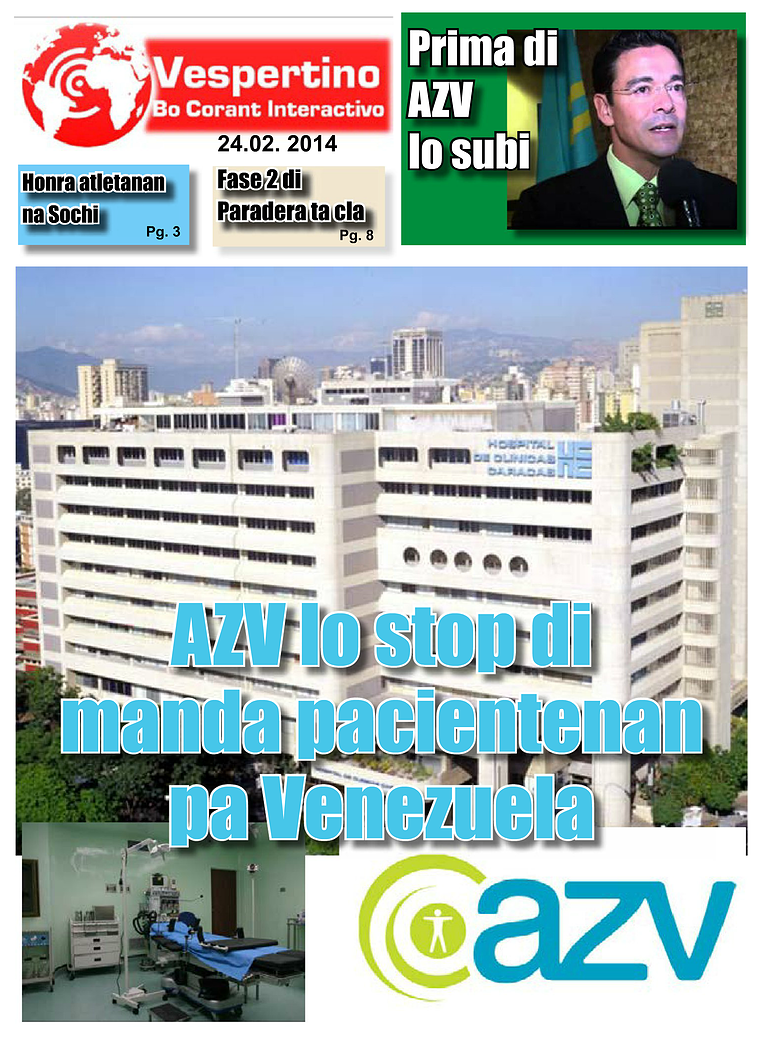 E-Vespertino Edicion 25 di Februari 2014