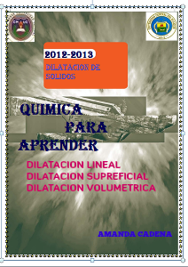 DILATACION DE SOLIDOS 01-2013