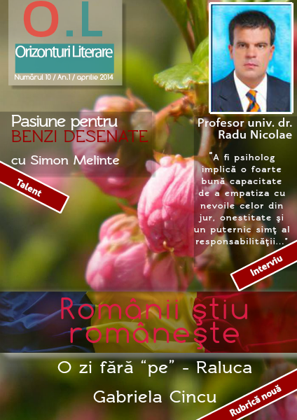 Revista Orizonturi Literare Aprilie 2014