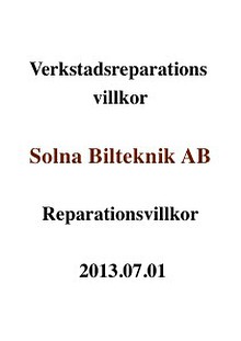 Reparations villkor 2013