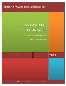 Las familias coloniales-actividades