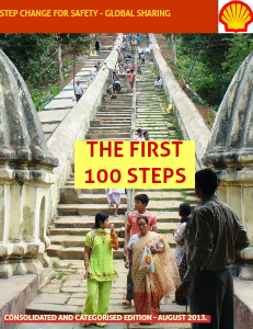 STEP CHANGE FOR SAFETY GLOBAL SHARING JUL 2013 - THE FIRST 100 STEPS