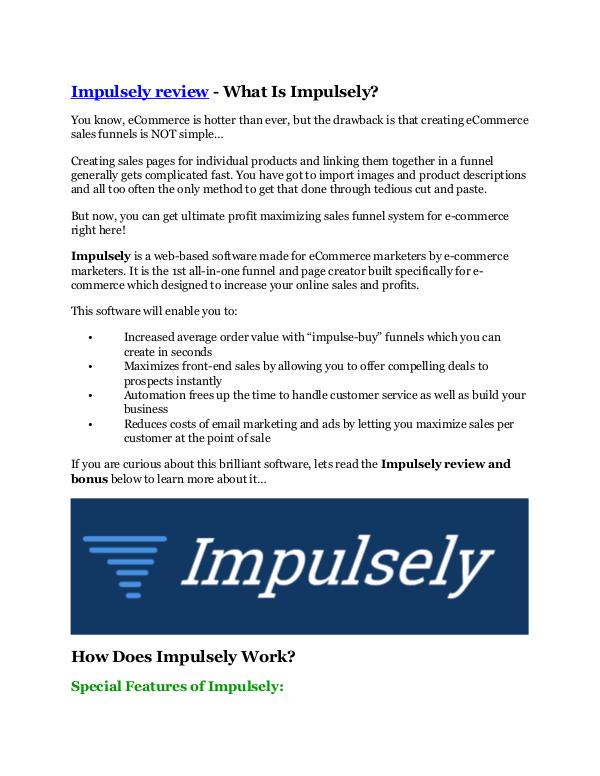 Impulsely review in detail – Impulsely Massive bon
