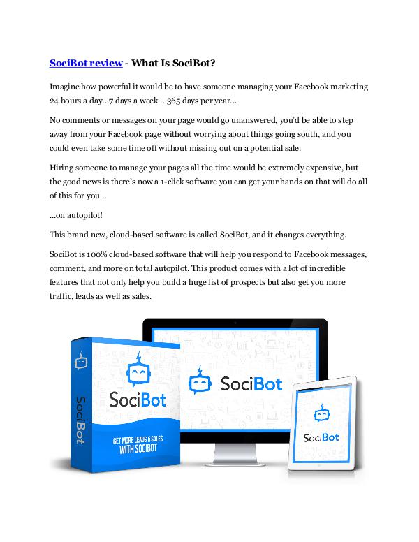 MARKETING Socibot review - SECRETS of Socibot and $16800 BON