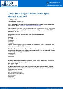 US Surgical Robots for the Spine Market Analysis and Prediction