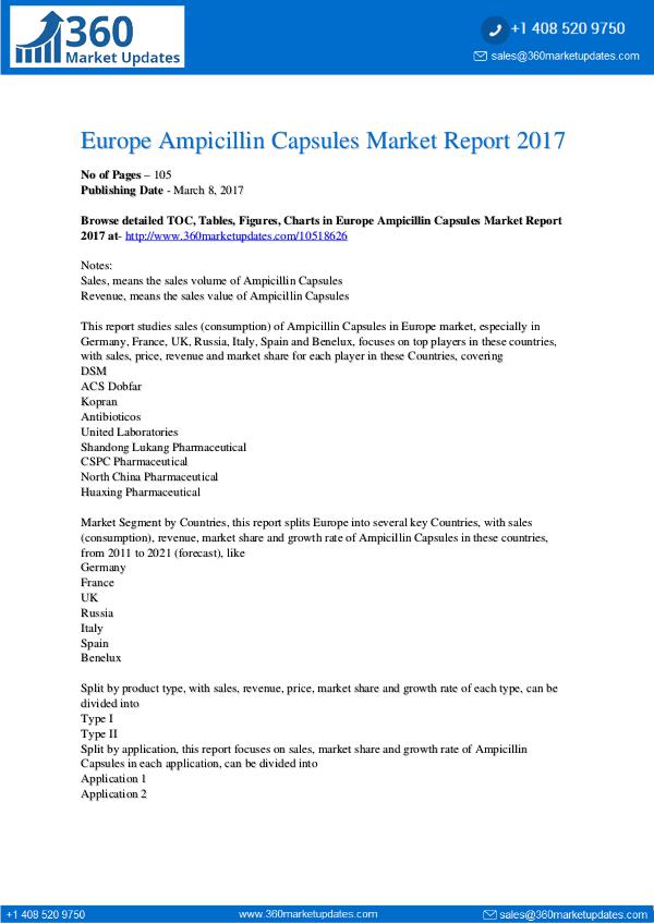 Report- Ampicillin-Capsules-Market-Report-2017
