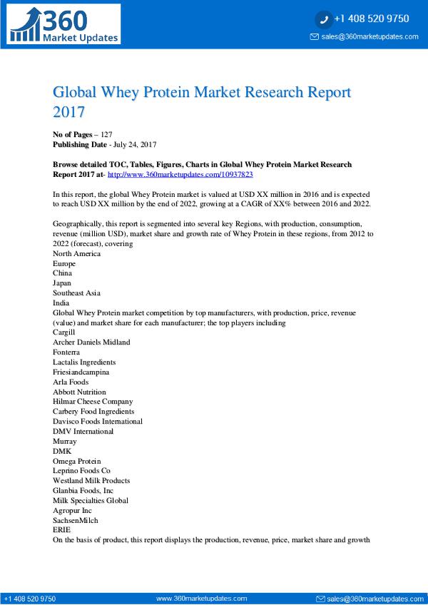 My first Magazine Global-Whey-Protein-Market-Research-Report-2017