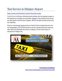 Taxi Service in Udaipur Full Day