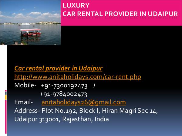 Luxury Car Rental Provider in Udaipur Luxury Car Rental Provider in Udaipur