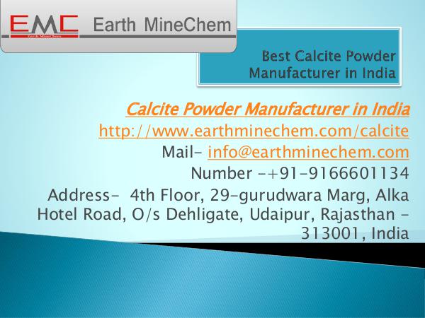 Best Calcite Powder Manufacturer in India Best Calcite powder Manufacturer in India