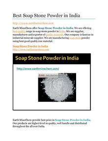 Soap Stone powder in India