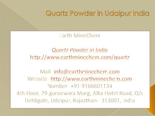 Quartz Powder in Udaipur India
