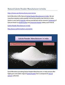 Calcite Powder Manufacturer in India Market Price