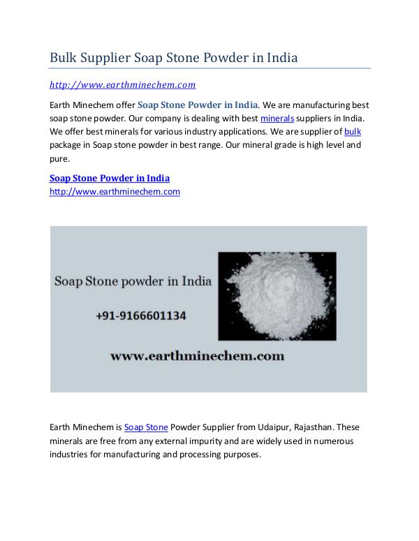 Soap Stone powder in India Bulk Supplier Soap Stone Powder in India