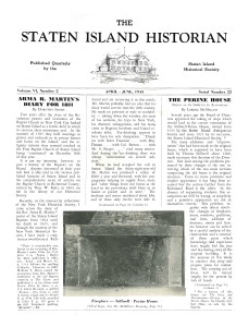 The Staten Island Historian Volume 2