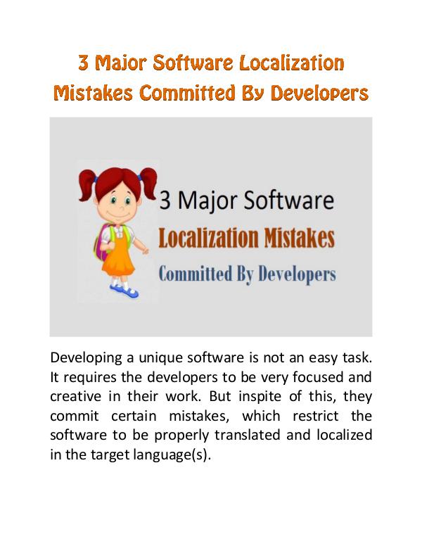 3 Major Software Localization Mistakes Committed By Developers 3 Major Software Localization Mistakes Committed