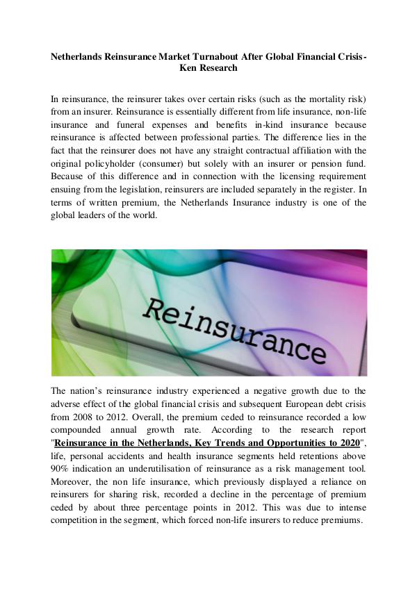 Market Research Report Netherlands insurance industry research,Europe ins