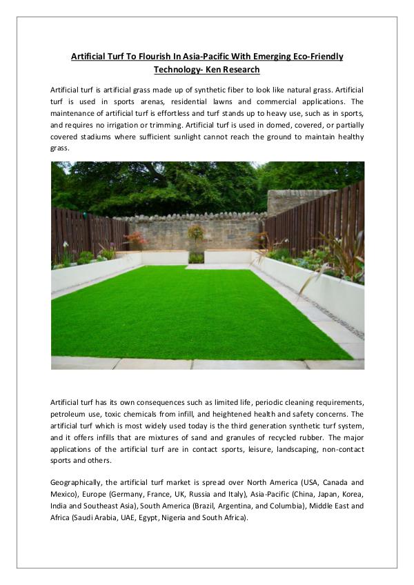 Global Artificial Turf Market Research Report,Asia