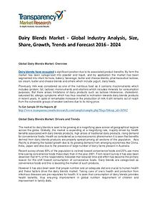 Dairy Blends Market Size, Share, Growth and Forecast 2024