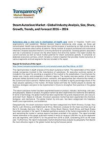 Steam Autoclave Market Growth, Trend, and Forecast To 2024