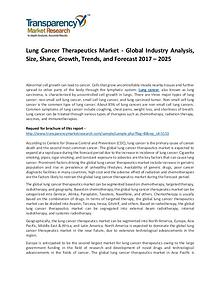 Lung Cancer Therapeutics Market Growth, Trend, Demand and Forecast