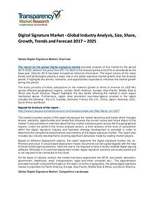 Global Digital Signature Market 2017 Analysis and Forecast to 2025