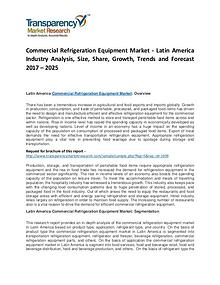 Commercial Refrigeration Equipment Market 2017 Analysis and Forecast