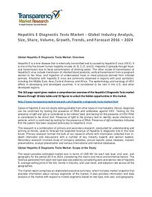 Hepatitis E Diagnostic Tests Market Trends and Industry Forecast