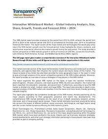 Interactive Whiteboard Market 2016 World Analysis and Forecast