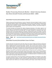 Rubber Processing Chemicals Market 2016 World Analysis and Forecast