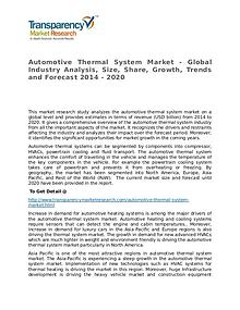 Automotive Thermal System Market Growth, Trends and Forecast 2014