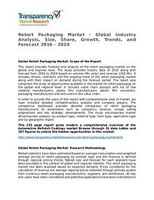 Retort Packaging Market Growth, Trend, Price and Forecast