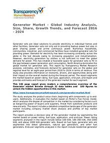 Generator Market Growth, Trend, Price and Forecast to 2024