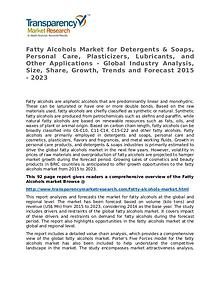 Fatty Alcohols Market Growth, Trend, Price and Forecast to 2023