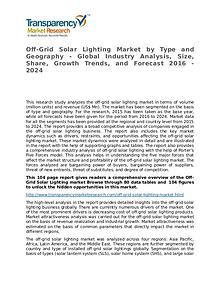 Off-Grid Solar Lighting Market Size, Share, Growth,  and Forecast