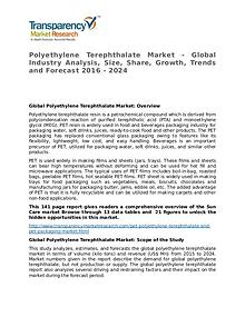 Polyethylene Terephthalate Global Analysis & Forecast to 2024