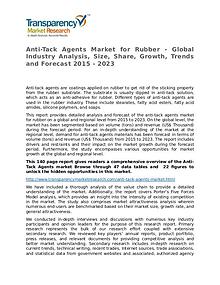 Anti-Tack Agents Market for Rubber 2015 Market