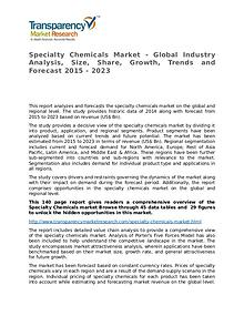 Specialty Chemicals Market Research Report and Forecast up to 2023