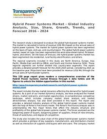 Hybrid Power Systems Market Research Report and Forecast up to 2024