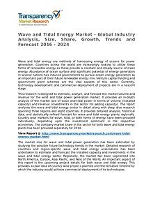 Wave and Tidal Energy Market Research Report and Forecast up to 2024