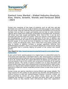 Contact Lens Market Research Report and Forecast up to 2024