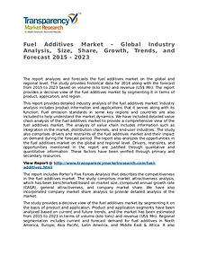 Fuel Additives Market Research Report and Forecast up to 2023