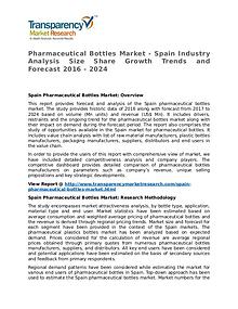 Pharmaceutical Bottles Market Research Report and Forecast up to 2024