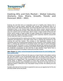 Cooking Oils and Fats Market Research Report and Forecast up to 2021