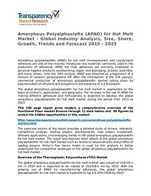Amorphous Polyalphaolefin (APAO) for Hot Melt Market 2015