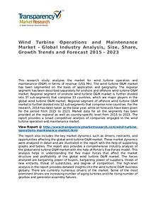 Wind Turbine Operations and Maintenance Market Research Report