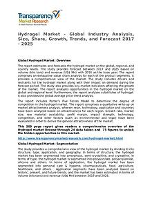 Hydrogel Market Research Report and Forecast up to 2025
