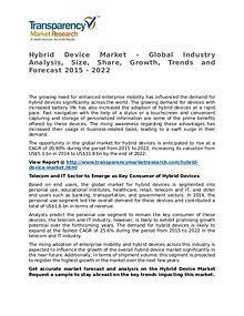 Hybrid Device Market Research Report and Forecast up to 2022