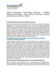Metal Cleaning Chemicals Market Research Report and Forecast