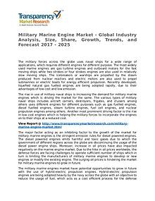Military Marine Engine Market 2017 Share, Trend and Forecast